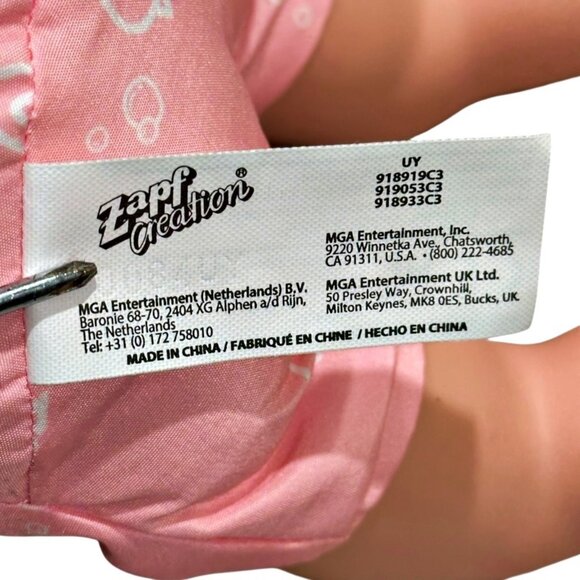 Zapf Creation Baby Girl Doll Vinyl Head Limbs Soft Body Blue Sleepy Eyes 13 Inch - Picture 6 of 7